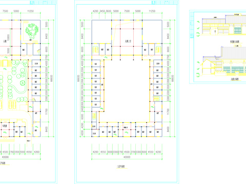  古建筑建筑CAD施工图 