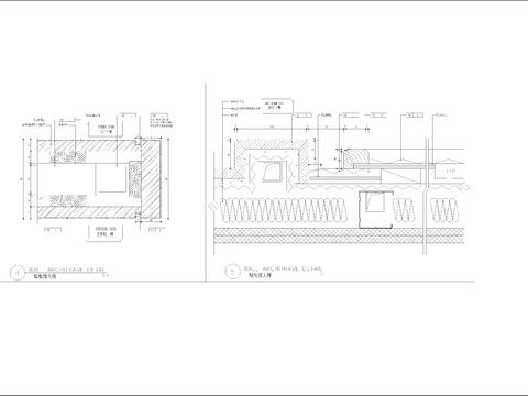  酒店客房墙身节点图 