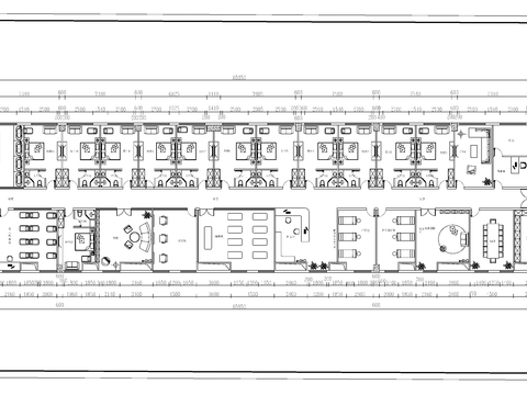  月子中心cad平面图 