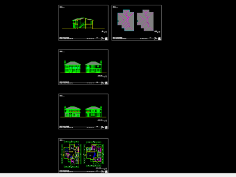  别墅单体方案施工图 