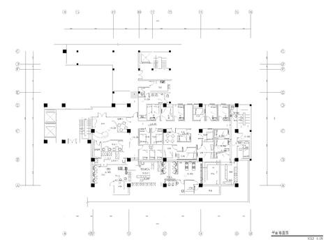  750㎡桑拿水疗 洗浴中心cad施工图 