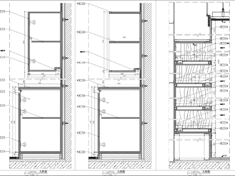  现代装饰柜cad大样图 