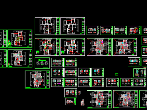  住宅楼平面规划cad施工图 