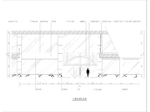  酒店设计立面节点大样图 