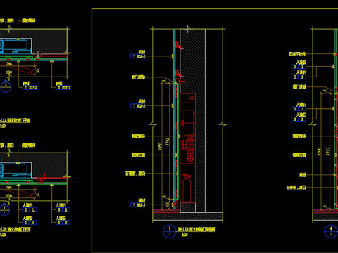 消火栓cad节点图 