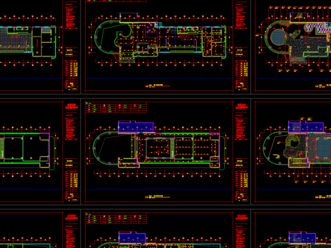  图书馆cad方案图 