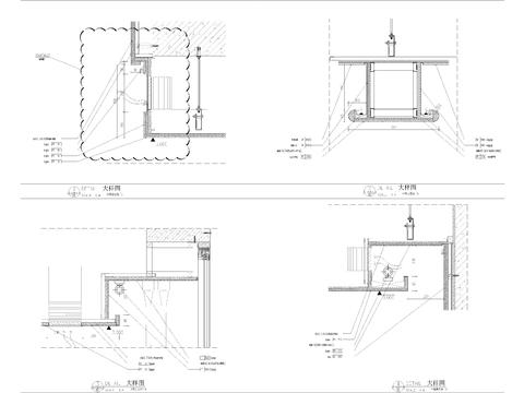  包间墙身cad大样图 