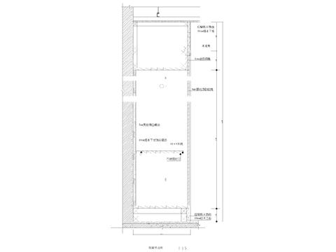  喷砂玻璃木饰面cad大样图 