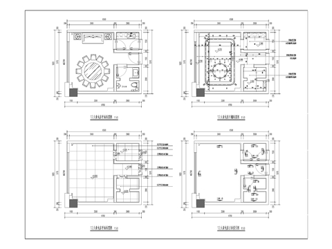  尚盟4號(hào)樓1、4至8層裝修改造工程全套cad施工圖 