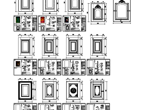  整木定制柜门工艺标准模块 