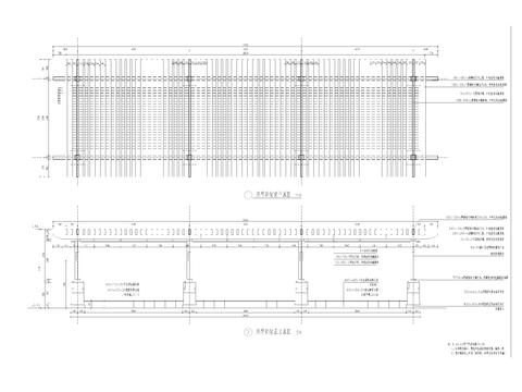  新中式双臂廊架 凉亭详图cad大样图 