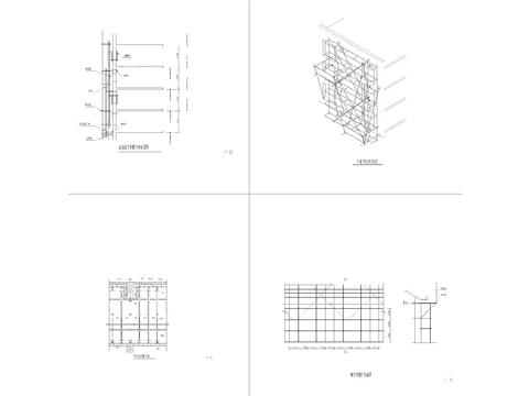  脚手架CAD施工图 
