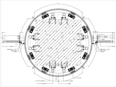  圆柱子石材做法详图 