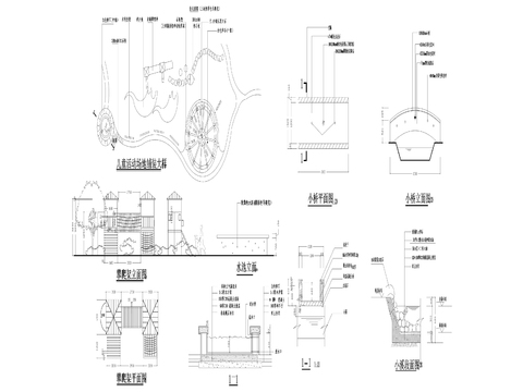  儿童活动场地铺装节点大样图 