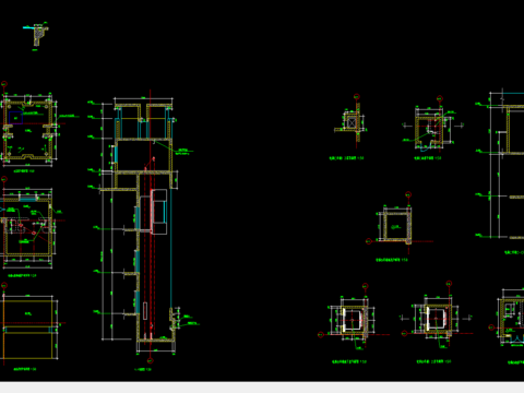  观光电梯节点大样 