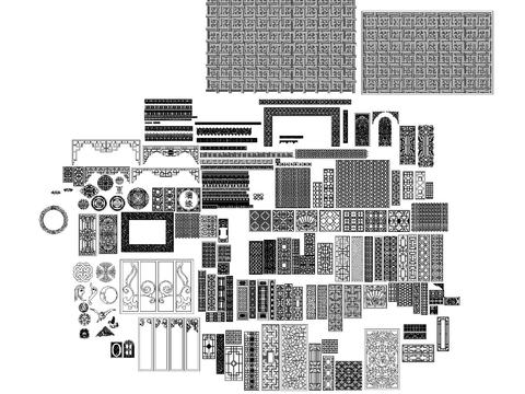  木雕花图案大全 