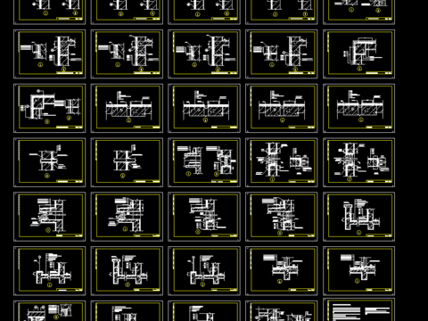  伸缩缝落水管道CAD节点大样 