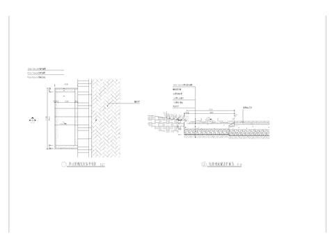 垃圾桶铺装标准化cad大样图 