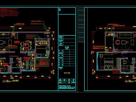  住宅水电cad施工图 