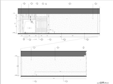  大型会所过道立面 