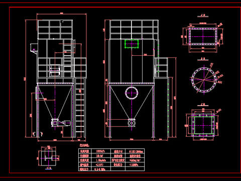  布袋除尘器设计节点大样 