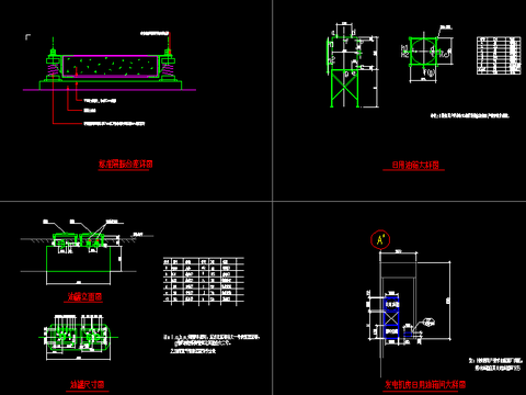  暖通设备cad大样图 