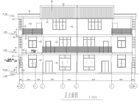  兩套別墅CAD施工圖圖 