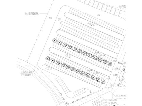  码头和临时停车场CAD施工图 