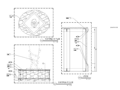  欧式椭圆石柱节点大样 