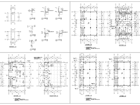  50美丽乡村CAD建筑图cad平面图 