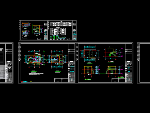  二層變電所建筑CAD施工圖 