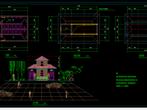  公厕cad施工图 