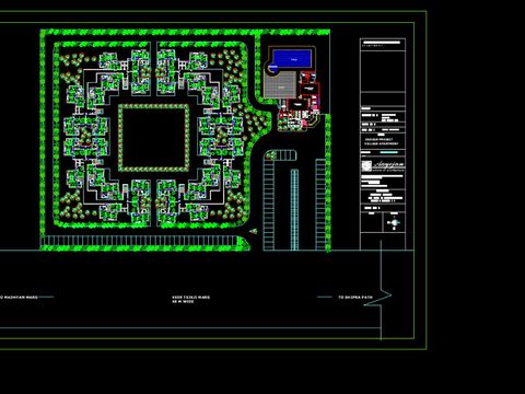  公寓楼住宅区cad施工图 