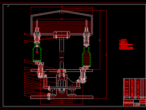  现代灌装机节点大样 