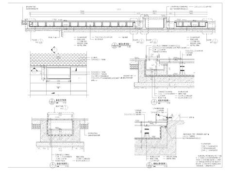  镜面水景节点大样图 