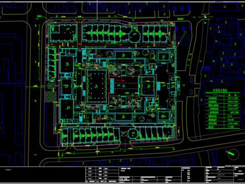  古寺建筑cad施工图 
