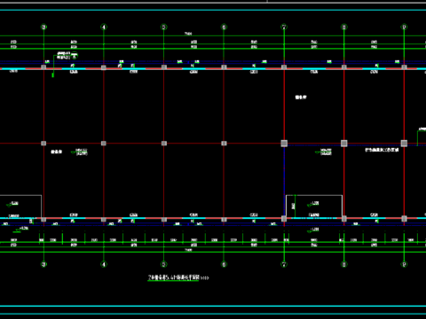  救宅物资储备库cad平面图 