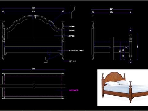  美式家具节点大样 