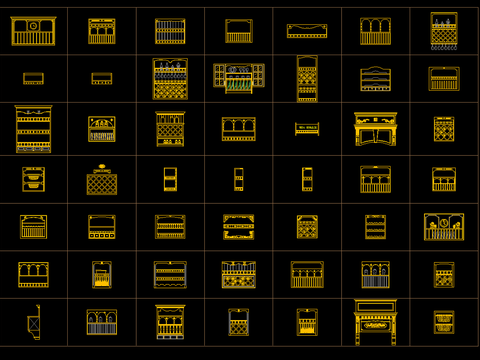  欧式开放柜合集 