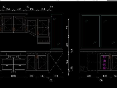  柜体衣柜cad图库 