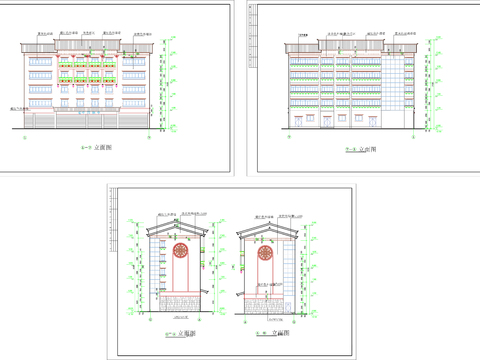  藏式建筑cad施工圖 