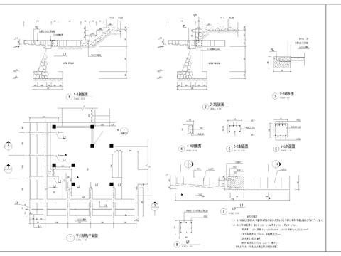  多种休闲亭cad大样图 