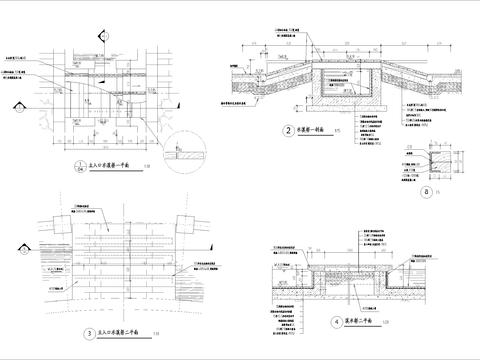  两款水溪桥cad施工图 