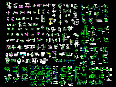  建筑构造做法cad节点大样 