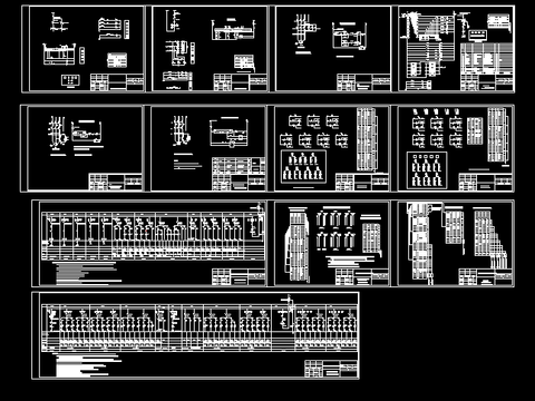  变电所低压整套CAD图库 