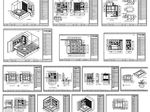  榻榻米设计cad图库 