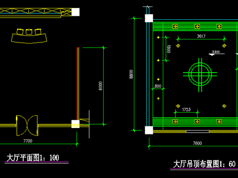  辦公樓大堂裝飾施工圖 