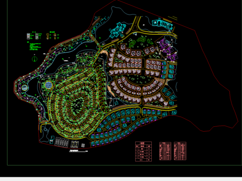  小区规划cad平面图 