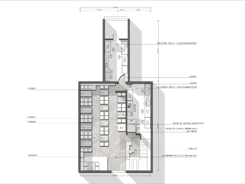  350㎡两层烤肉店cad平面图 