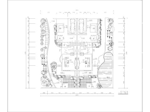  农村自建房 独栋别墅cad平面图 